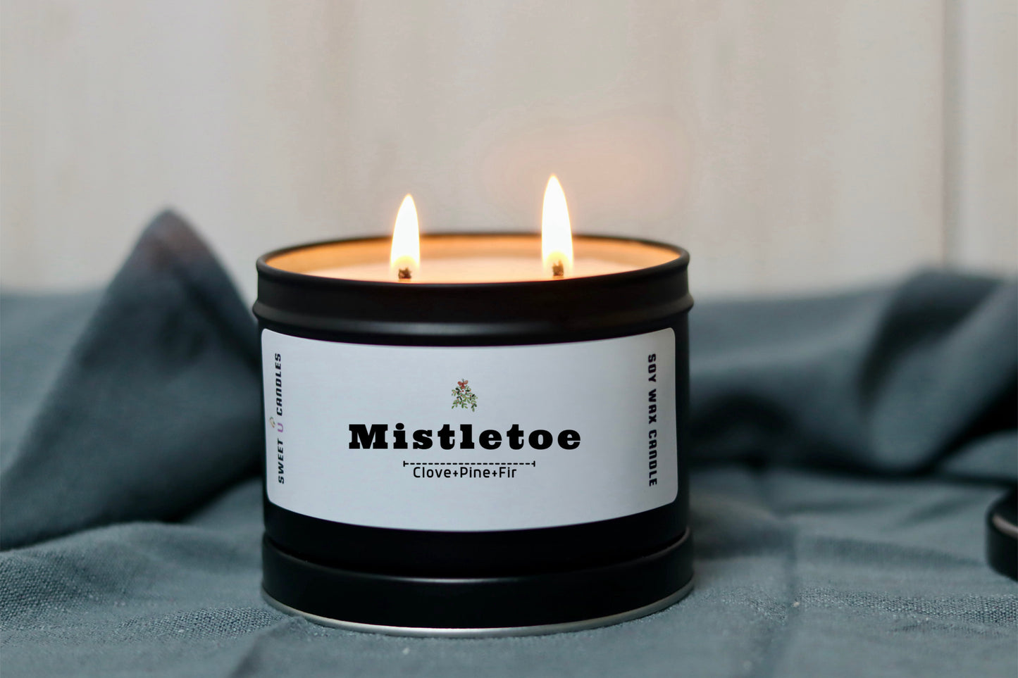 Mistletoe 6 oz Soy Candle - Sweet U Candles
