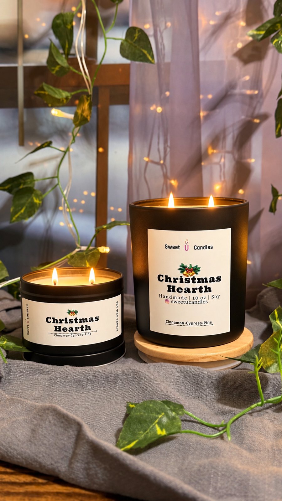 Christmas Hearth Sweet U Candles