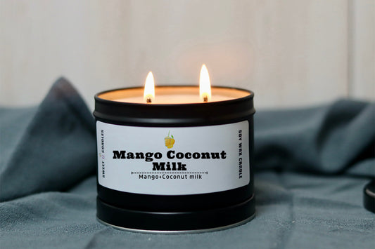 Mango & Coconut Milk 6 oz Soy Candle - Sweet U Candles 