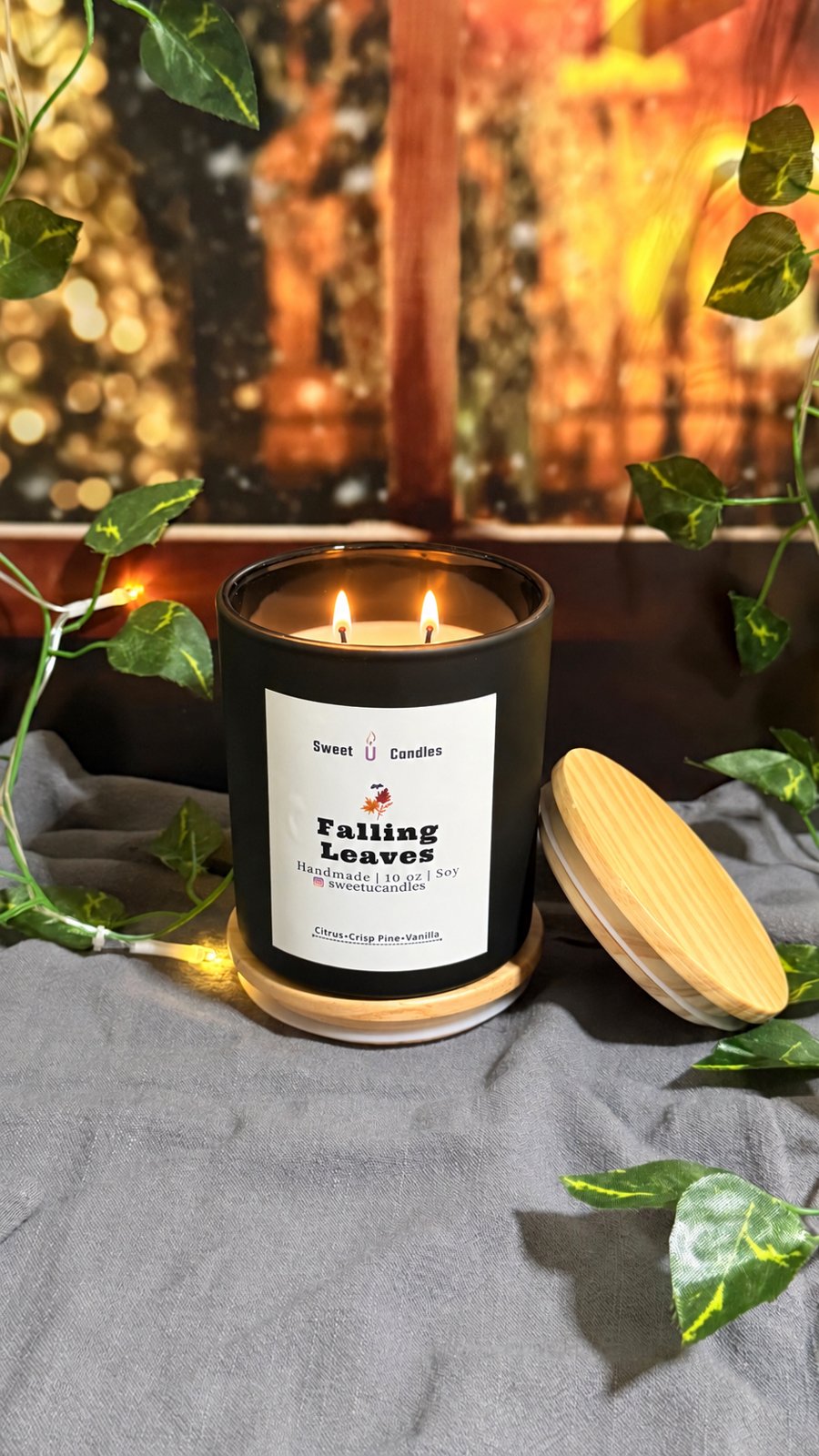 Falling Leaves Sweet U Candles