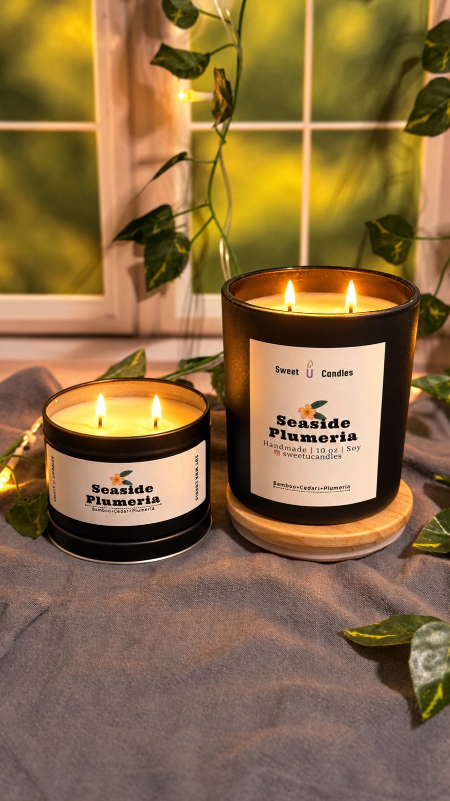 Seaside Plumeria Sweet U Candles