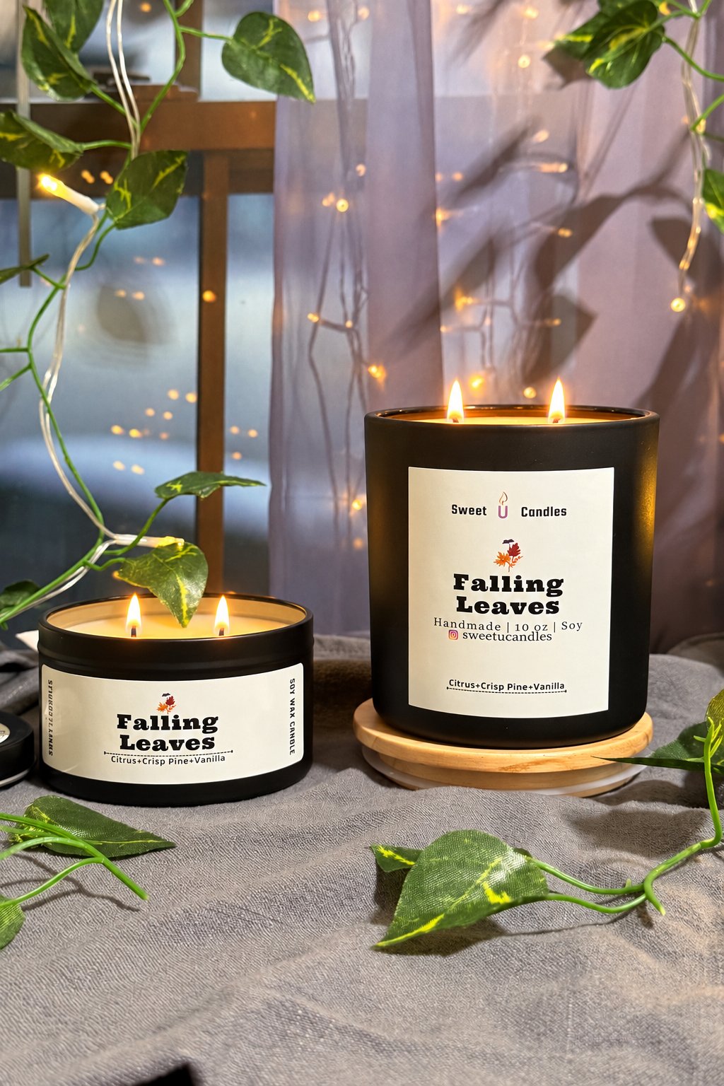 Falling Leaves Sweet U Candles