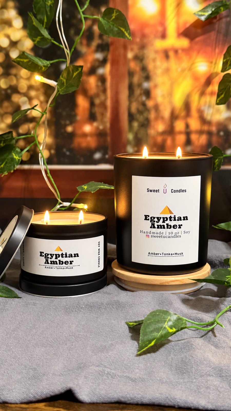Egyptian Amber Sweet U Candles