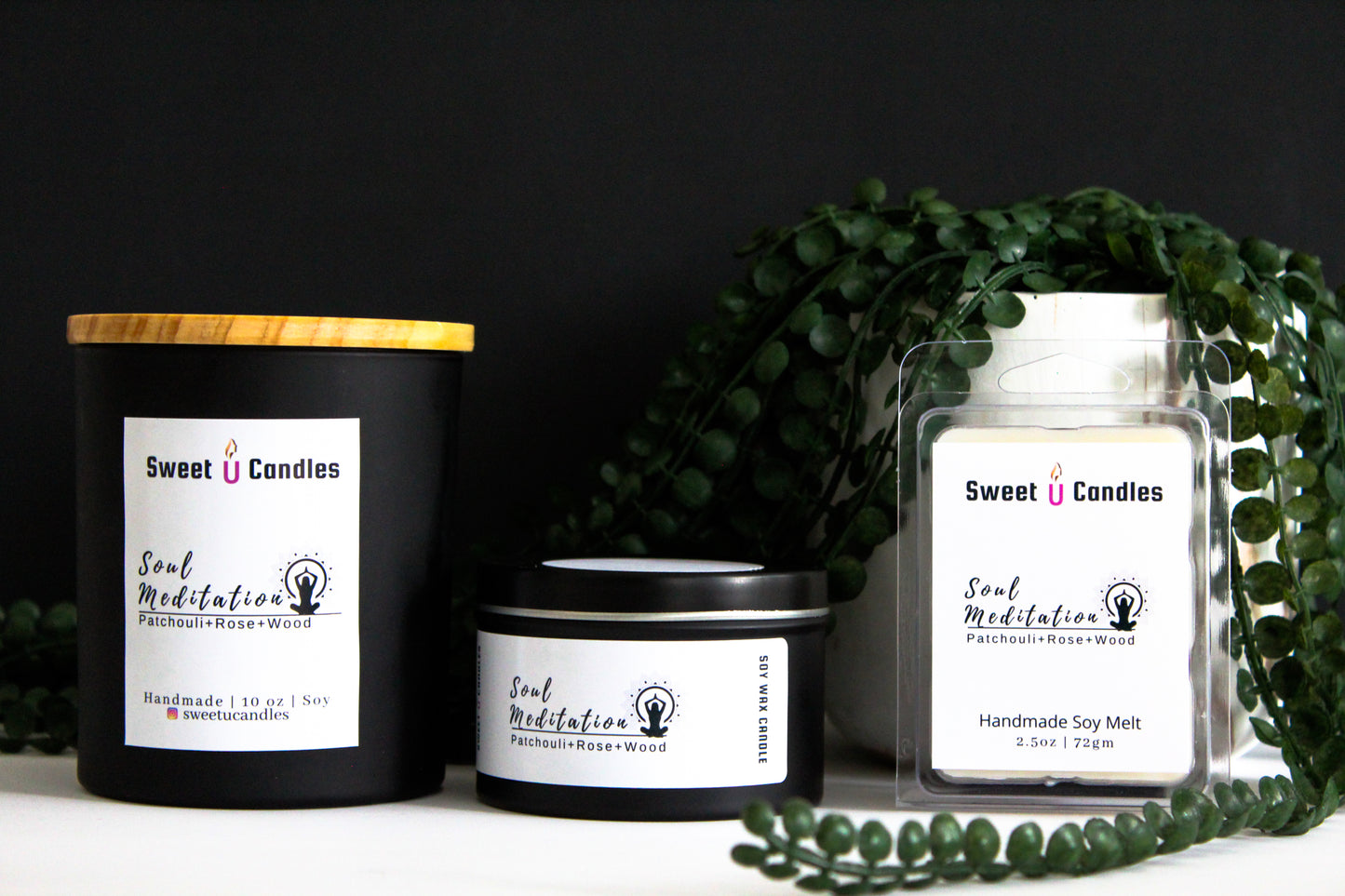 Soul Meditation 6 oz Soy Candle - Sweet U Candles 