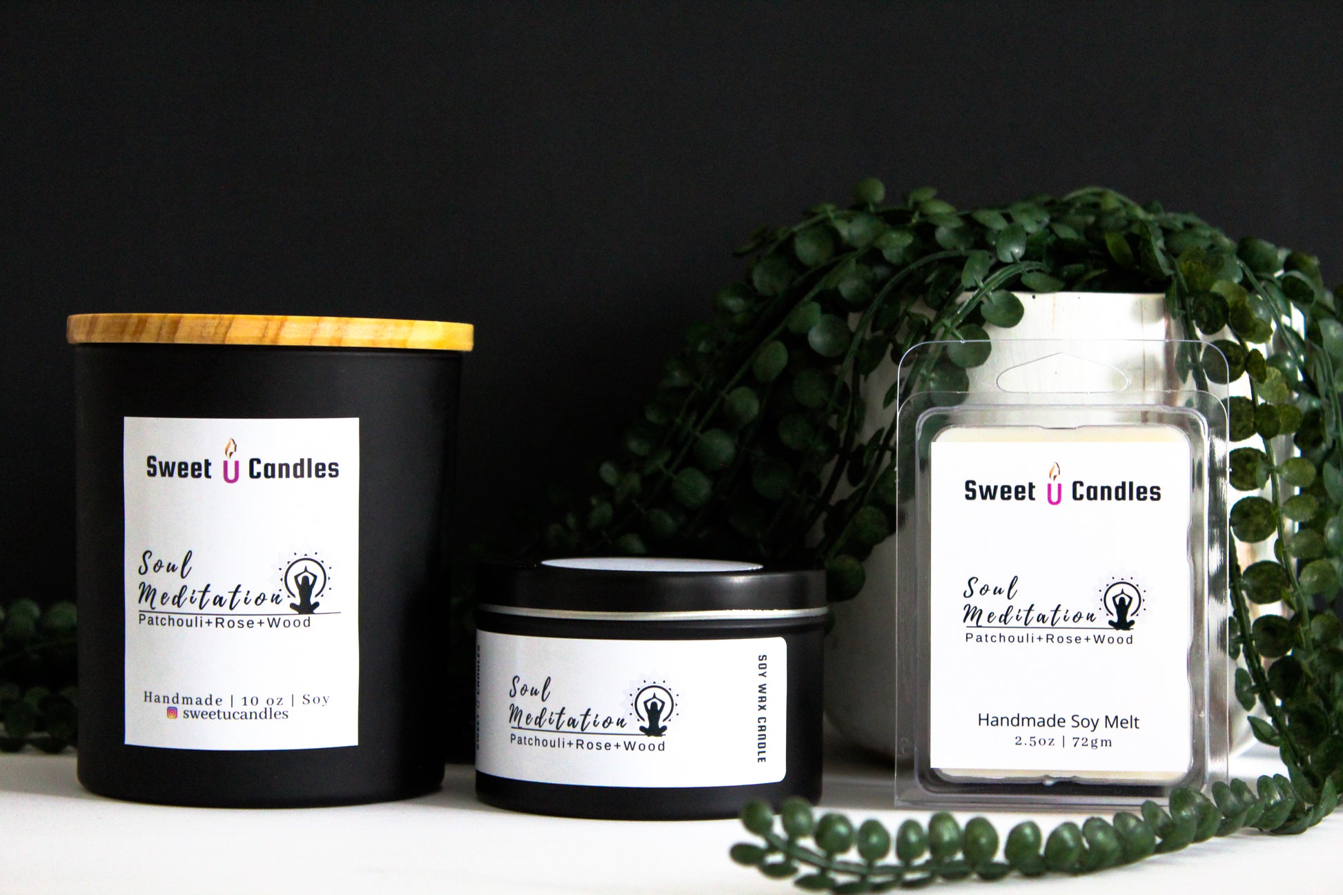 Soul Meditation 6 oz Soy Candle - Sweet U Candles 