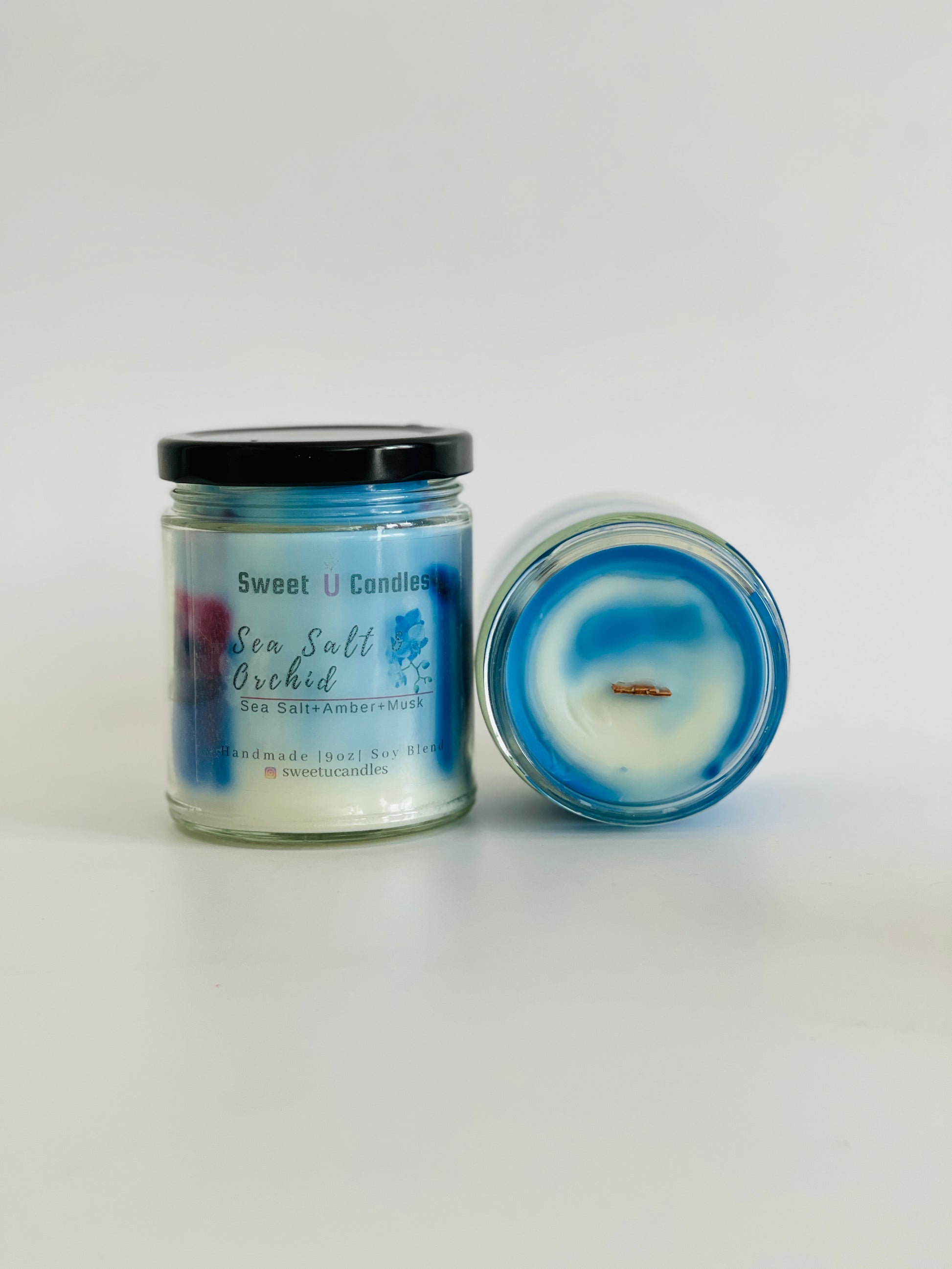 Sea Salt Orchid Candle - Sweet U Candles 