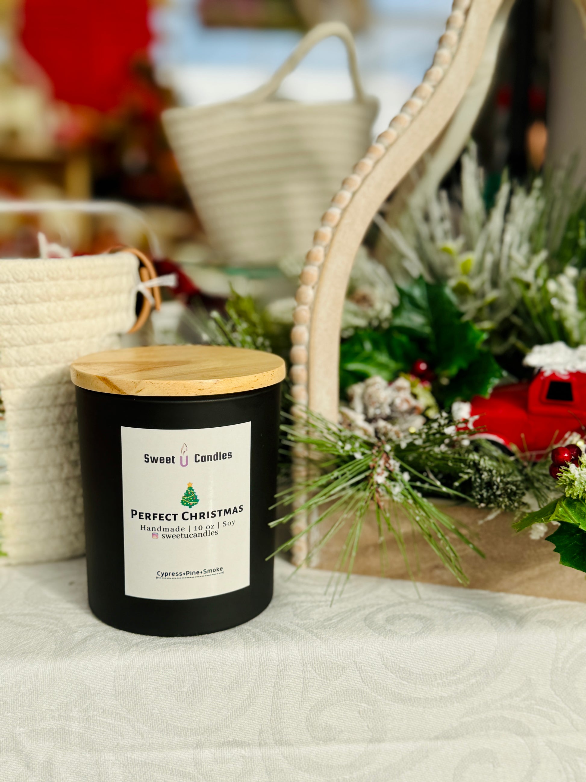 Perfect Christmas 10 oz Soy Candle - Sweet U Candles 