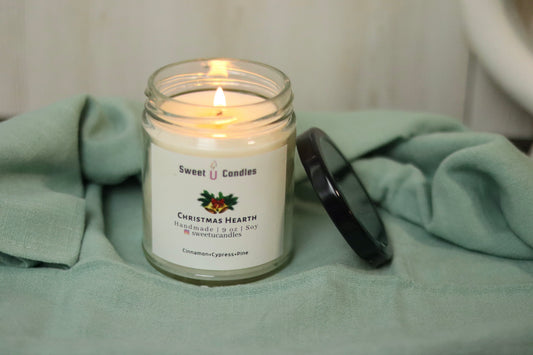Sage & Lavender 9 oz Soy Candle - Sweet U Candles 