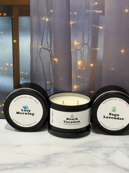 Trio Gift Set — 3 Soy Candles - Sweet U Candles 