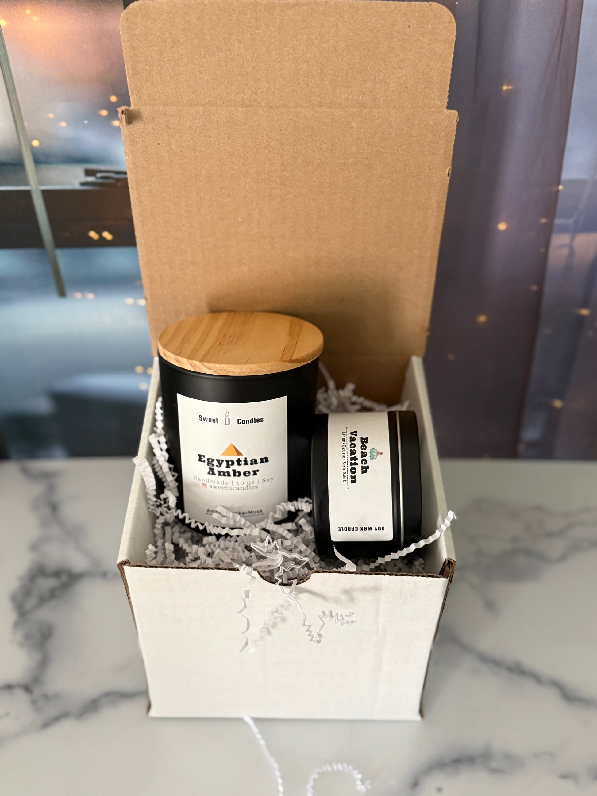 Mix Duo Gift Set — One 6 oz + One 10 oz Candle - Sweet U Candles 
