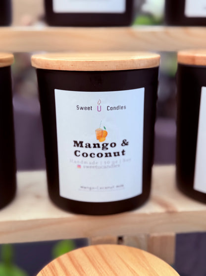 Mango & Coconut Milk 10 oz Soy Candle - Sweet U Candles 