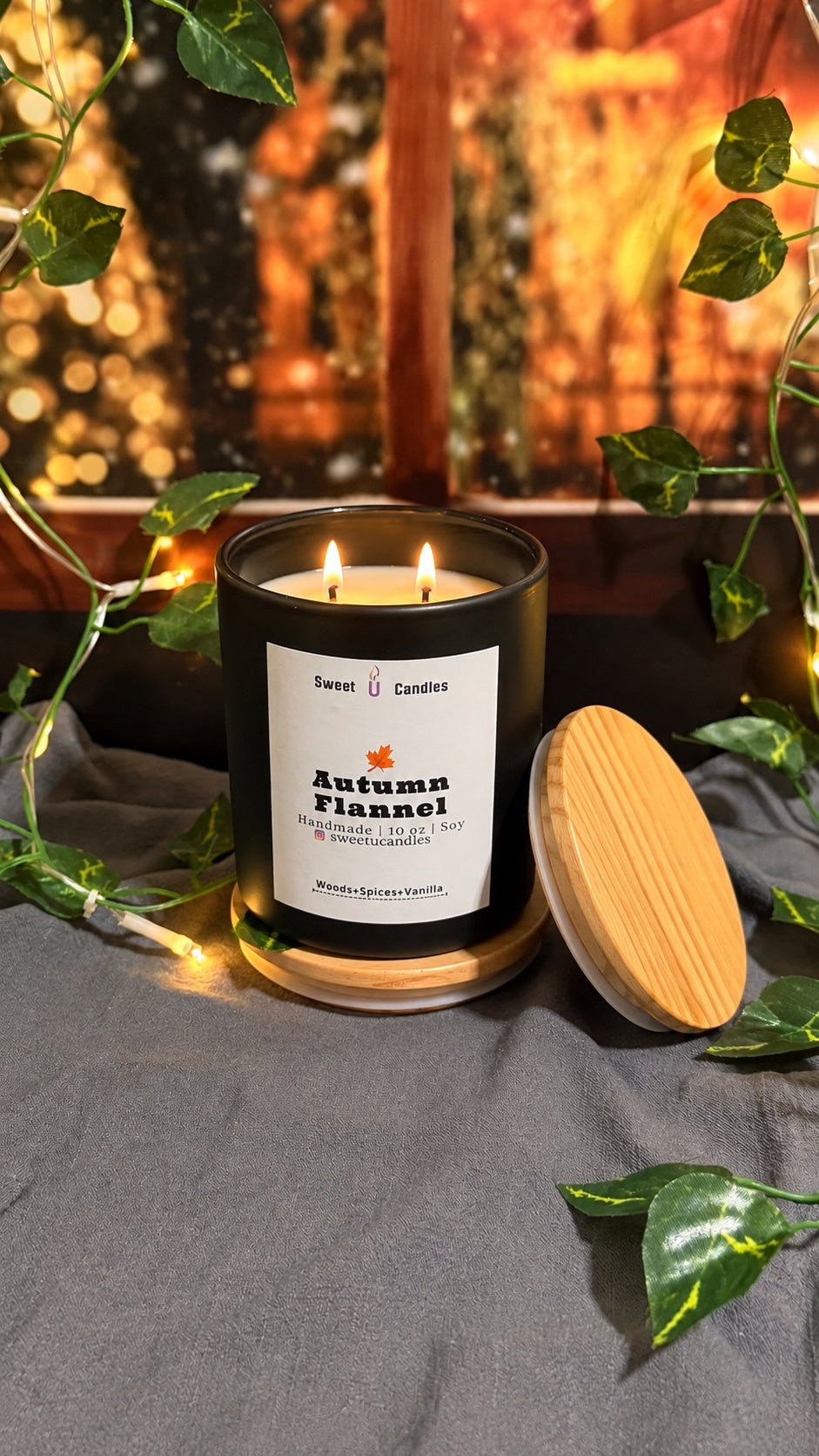 Autumn Flannel 10 oz Soy Candle