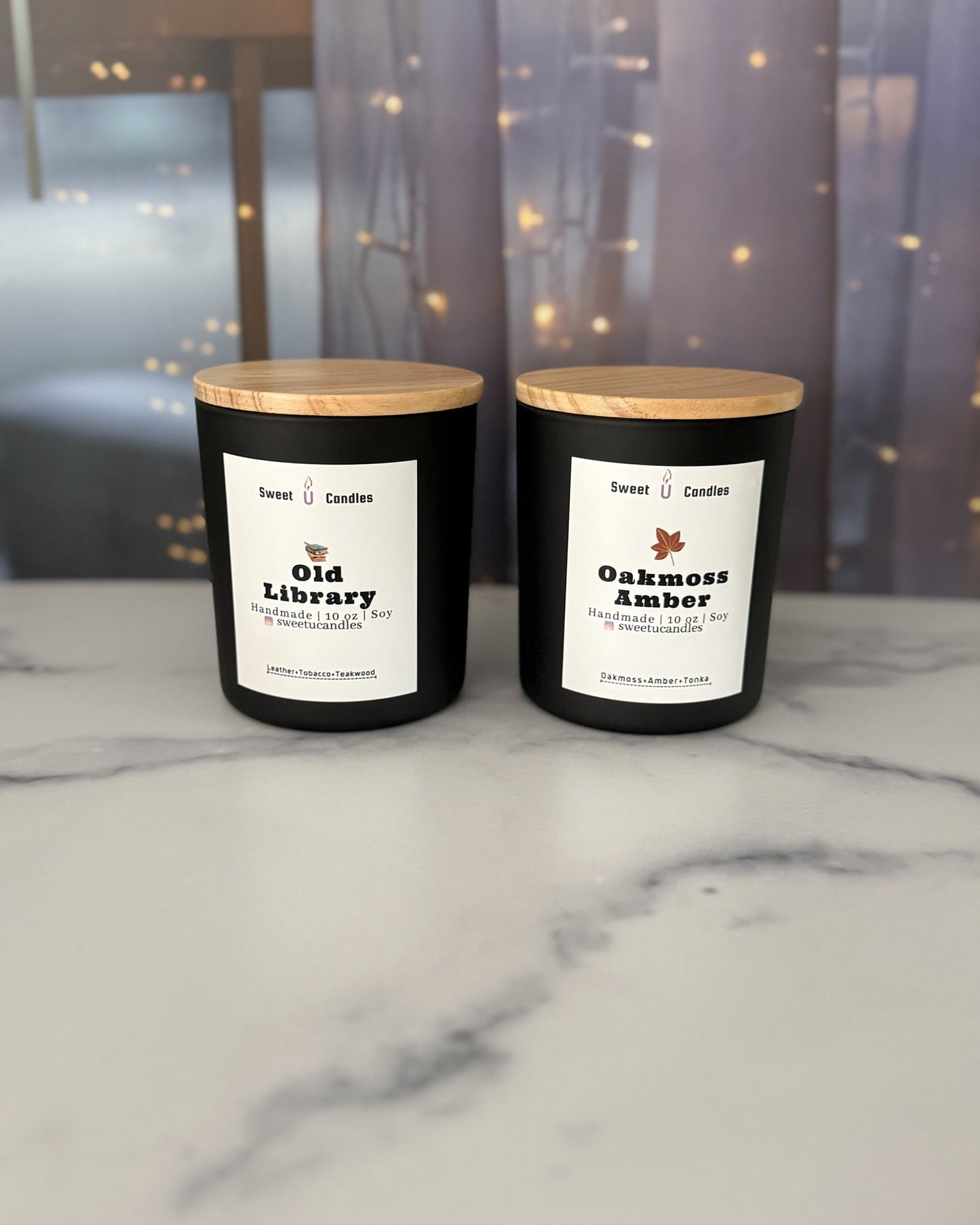 Sweet U Fathers Day masculine candle gift set