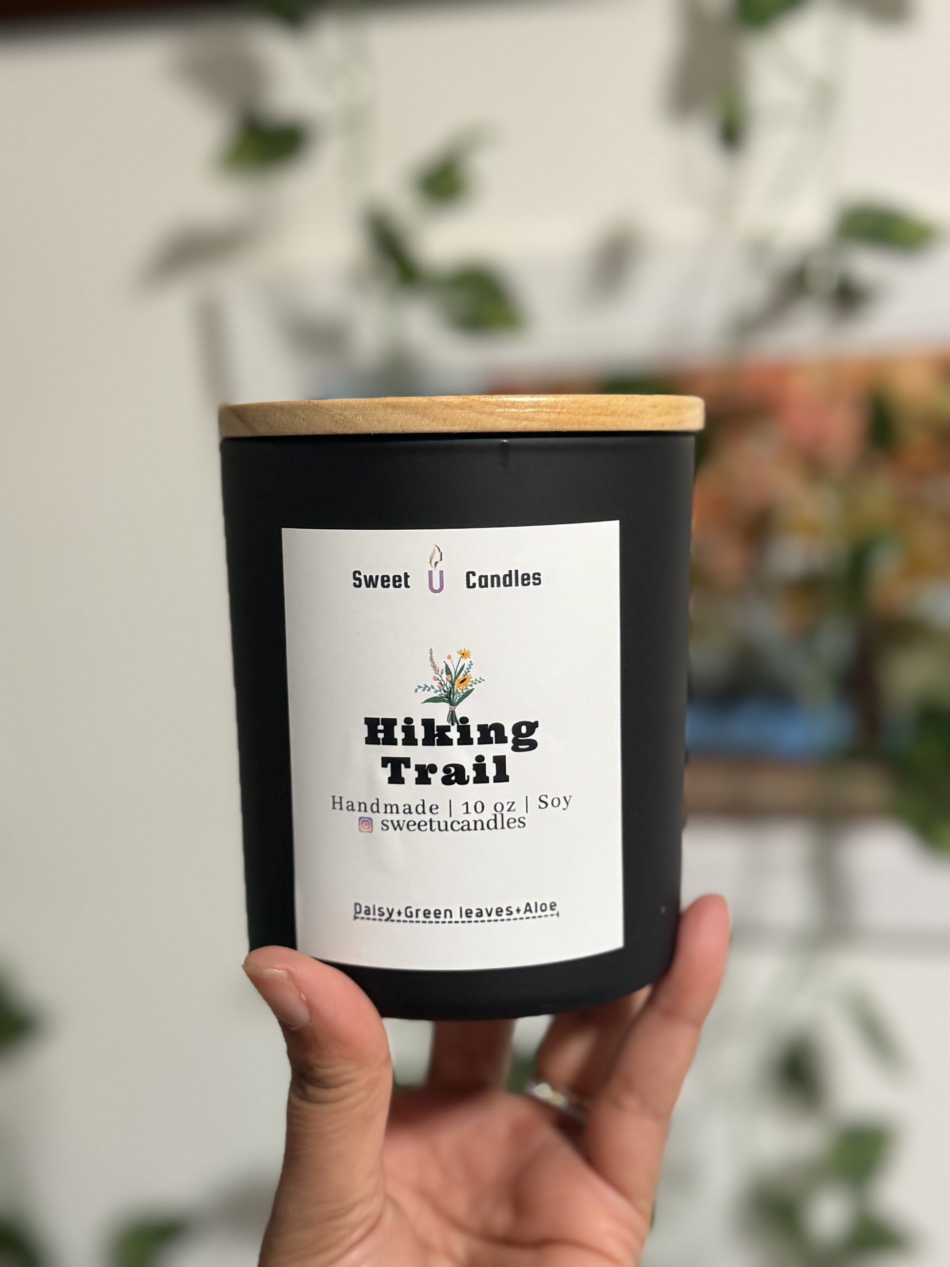 Hiking Trail soy candle - portrait view