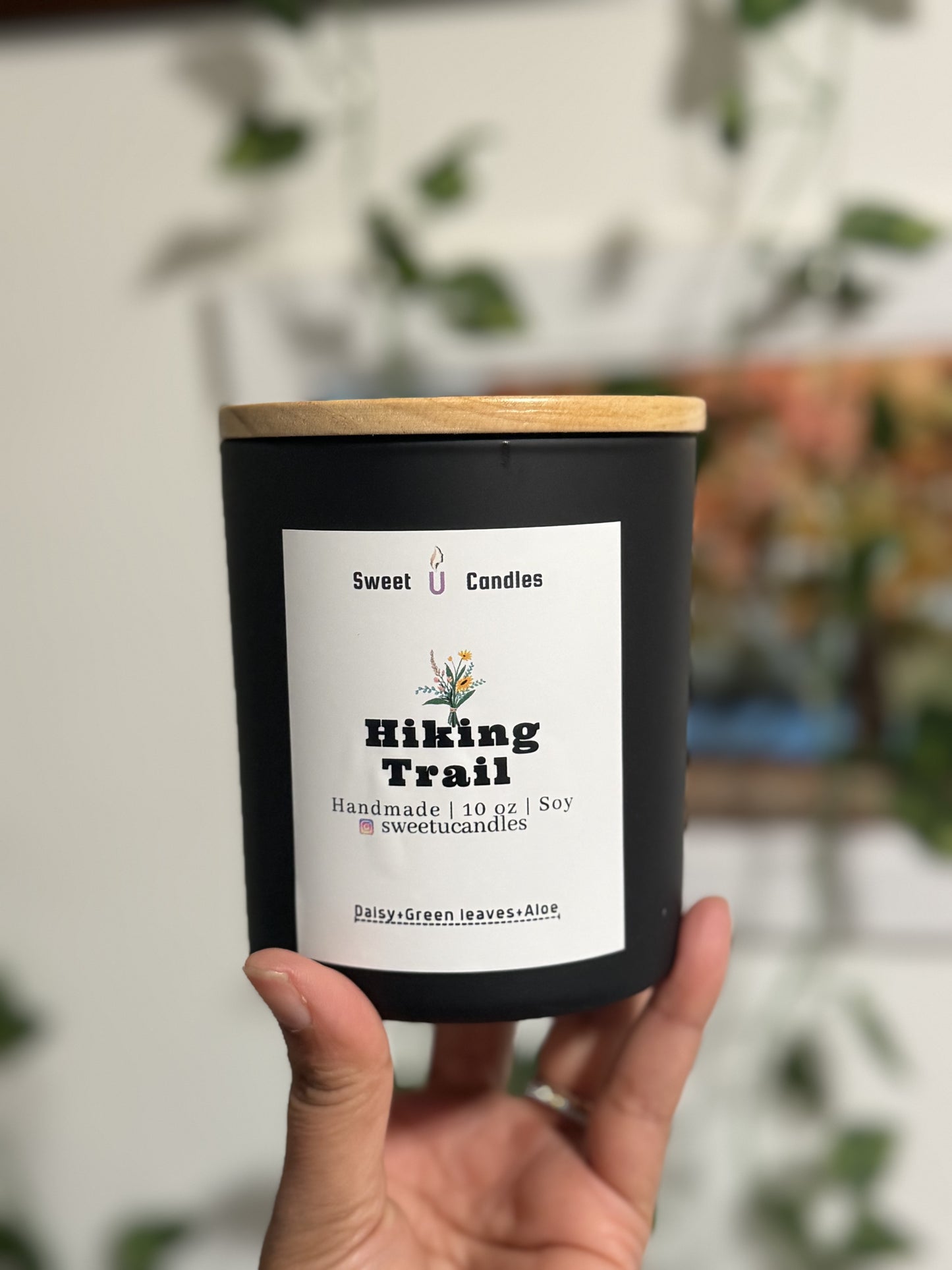 Hiking Trail soy candle - portrait view