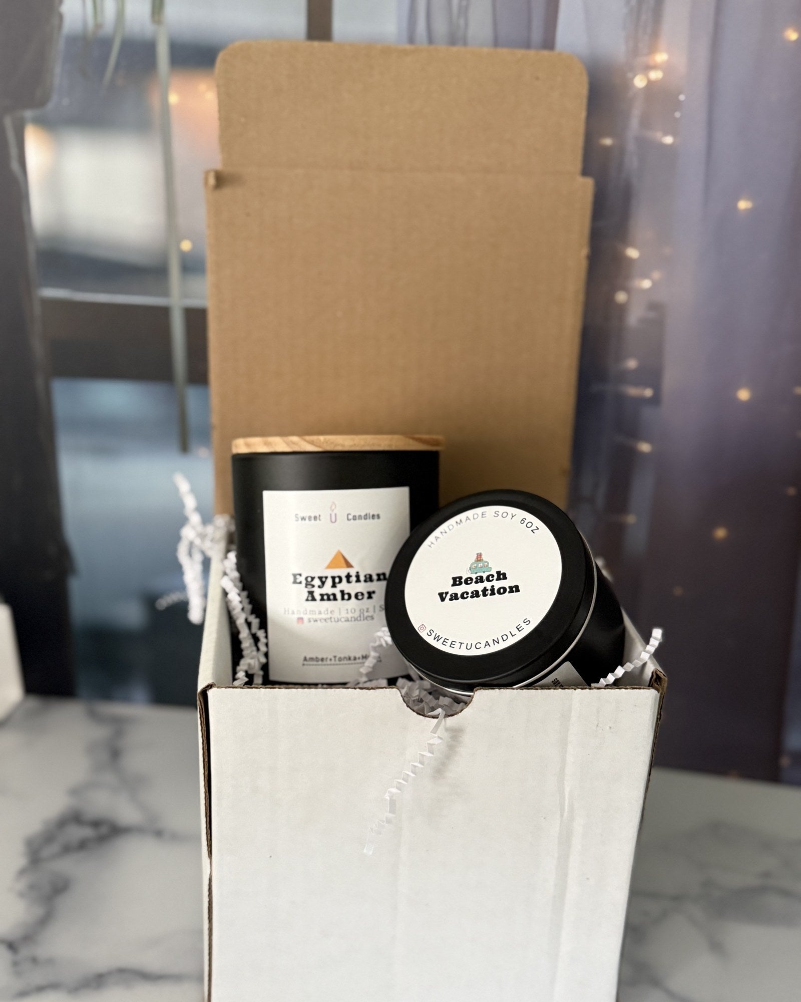 Sweet U mix duo gift set 10oz and 6oz candle