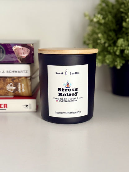 Stress Relief soy candle - portrait view