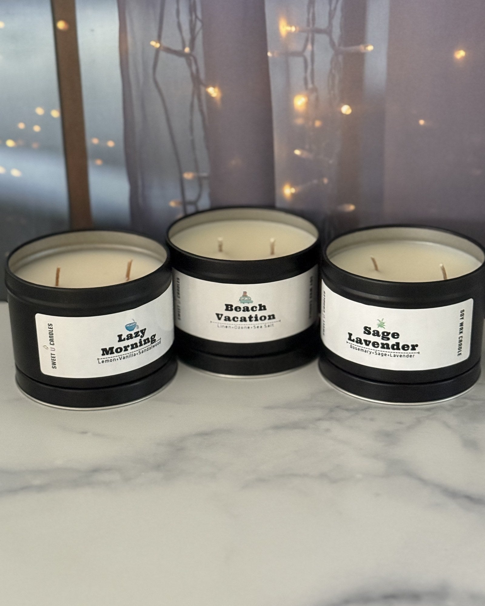 Sweet U 6oz candle trio
